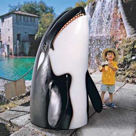 DESIGN TOSCANO Thar She Blows Killer Whale Statue NE150004